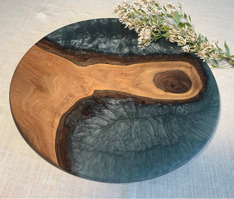 Custom Resin and Wood Lazy Susan image 3