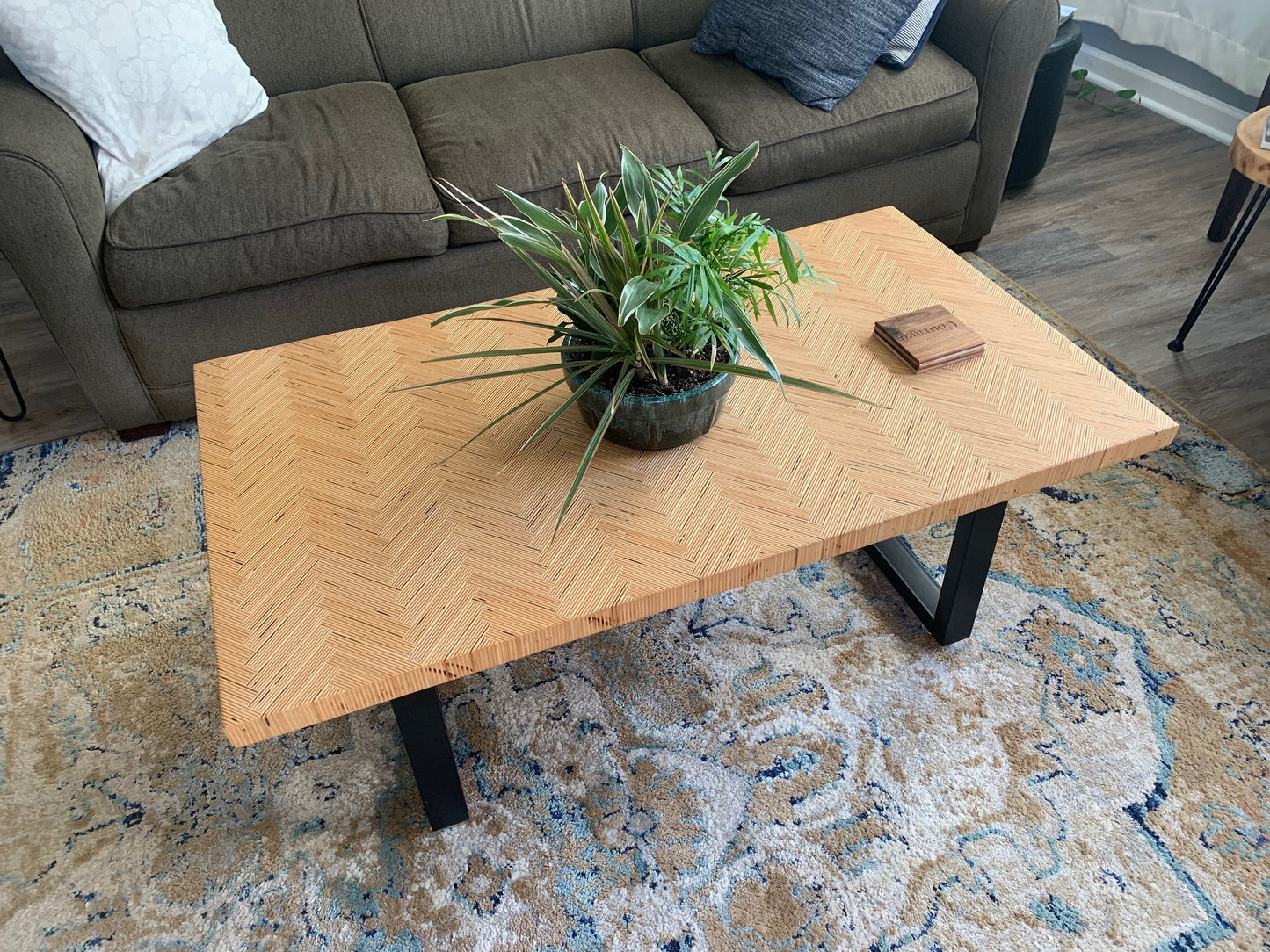 Custom Resin and Wood Coffee Table image 8