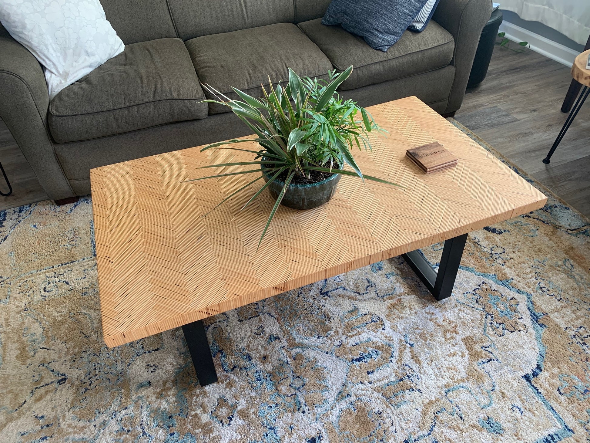 Custom Resin and Wood Coffee Table image 8