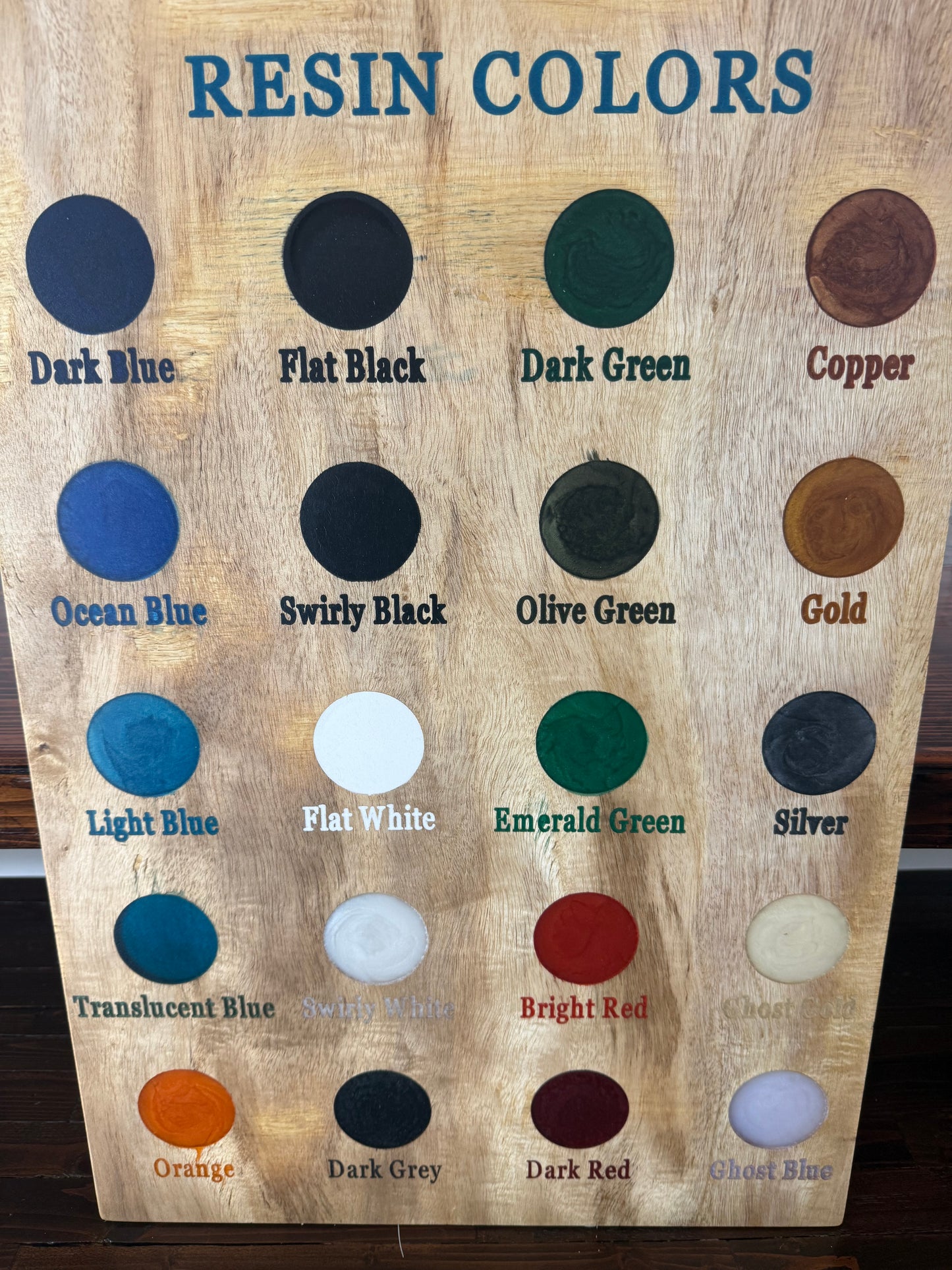 Custom Resin and Wood Lazy Susan