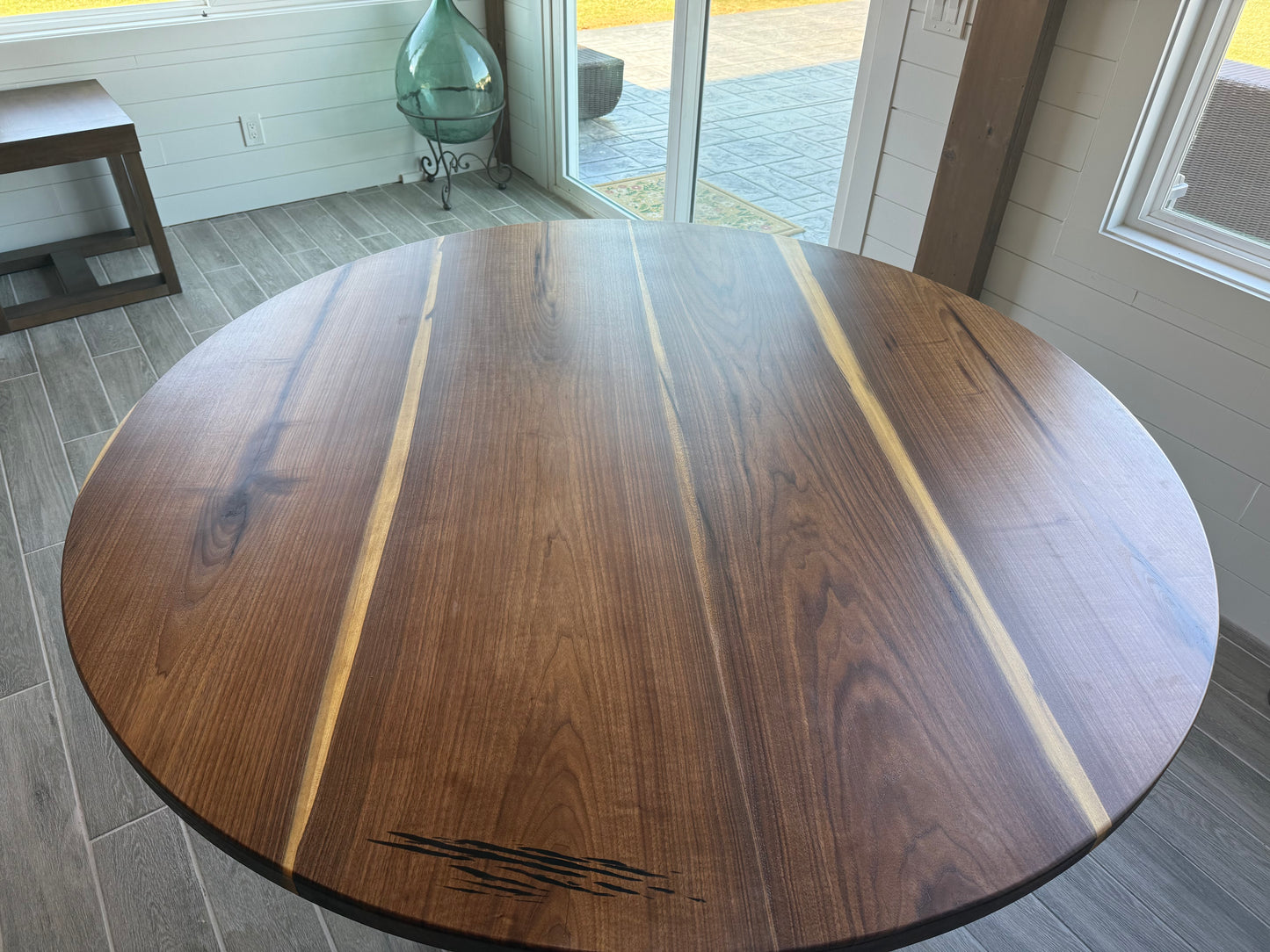 Custom Resin and Wood Dining Room Table