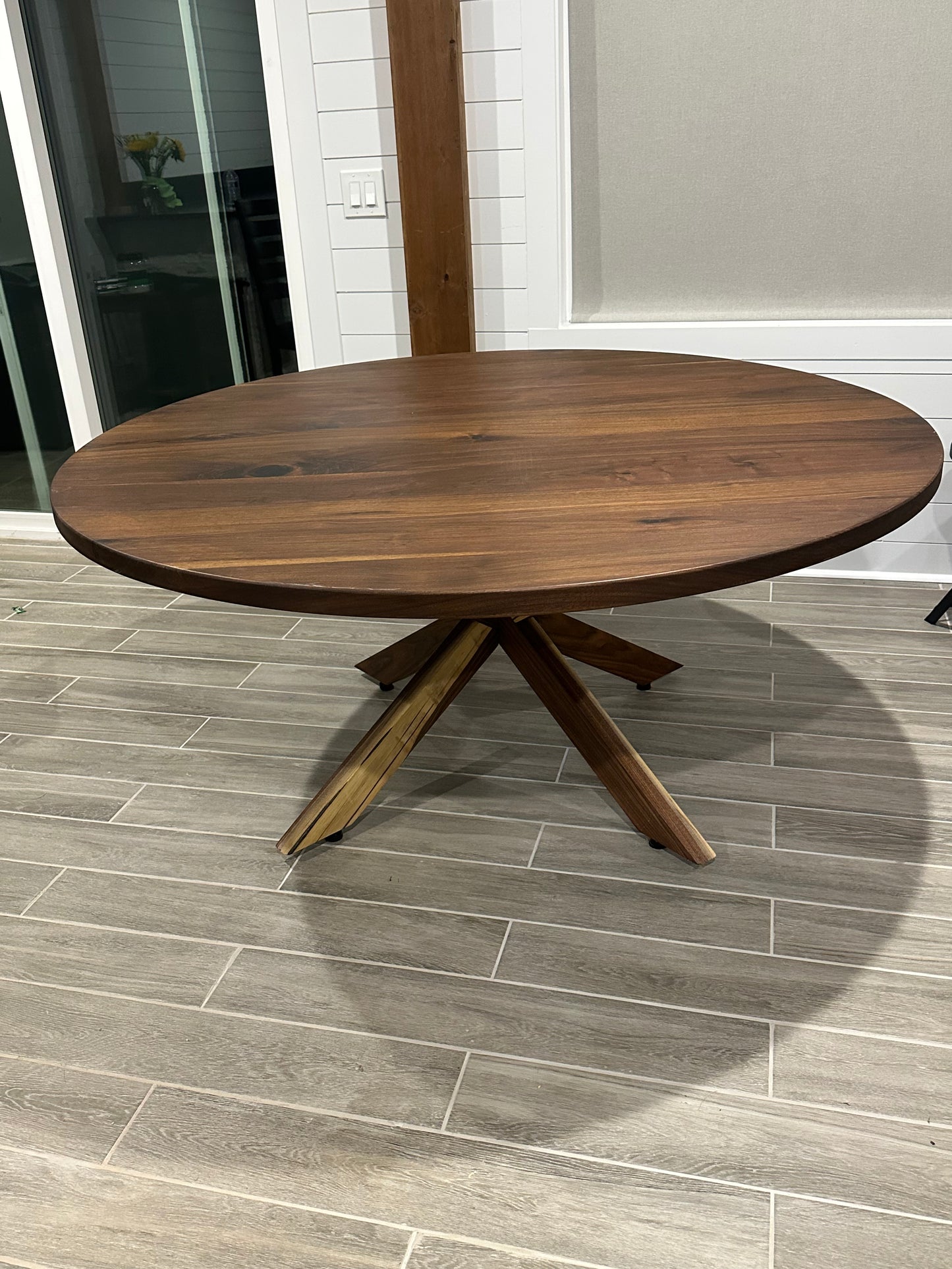 Custom Resin and Wood Dining Room Table