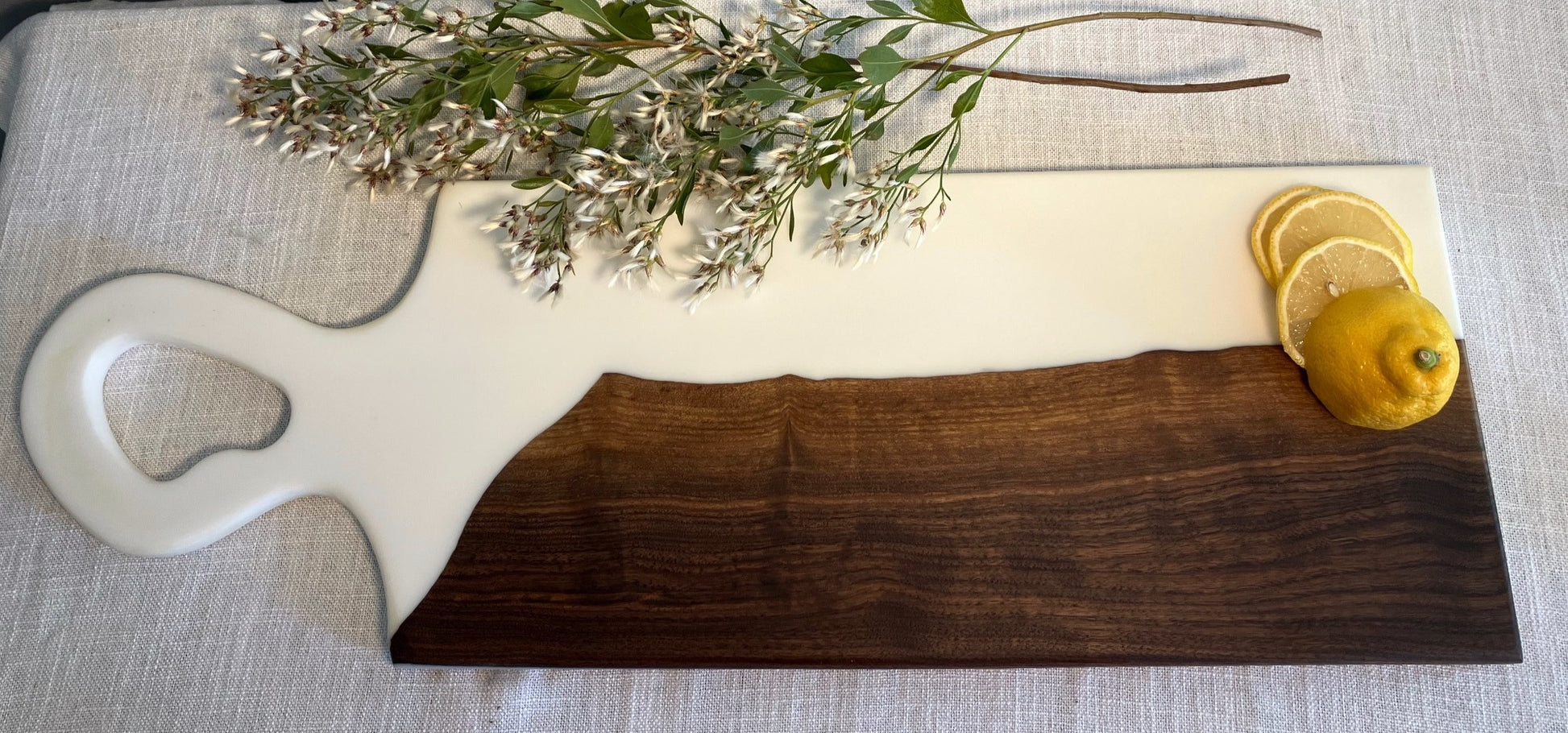 Custom Resin and Wood Long Charcuterie Board image 3