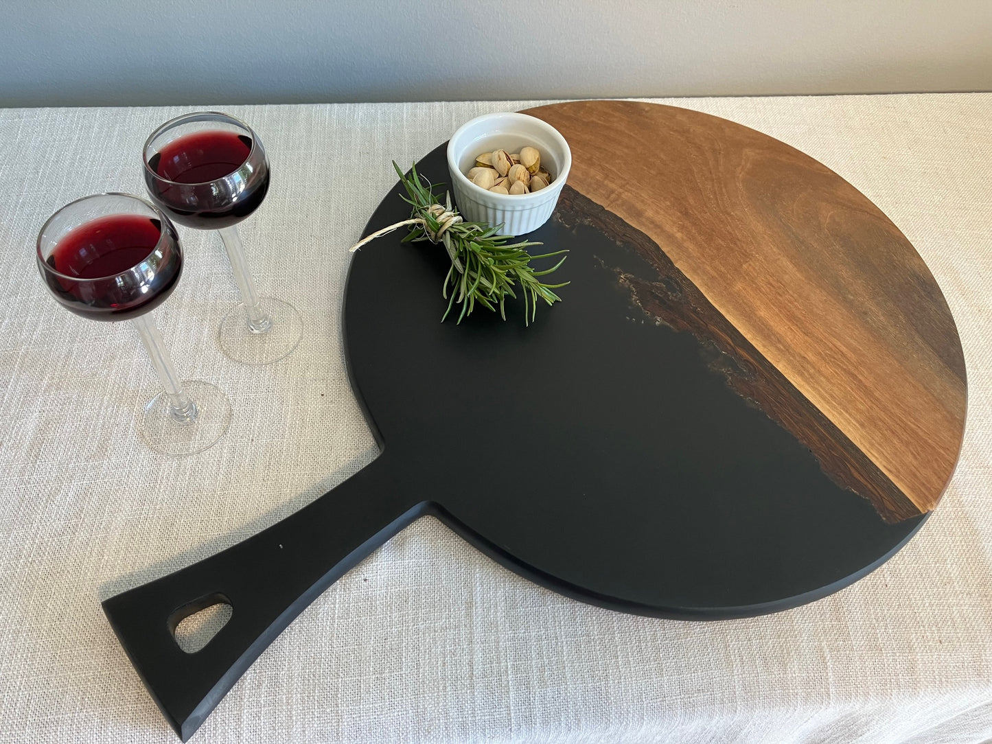 Custom Resin and Wood Round Charcuterie Board image 5