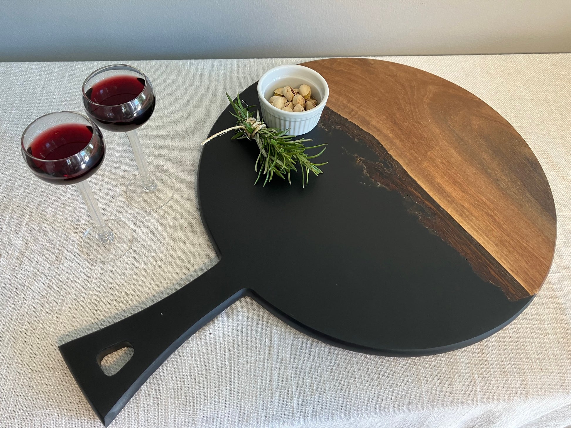 Custom Resin and Wood Round Charcuterie Board image 5