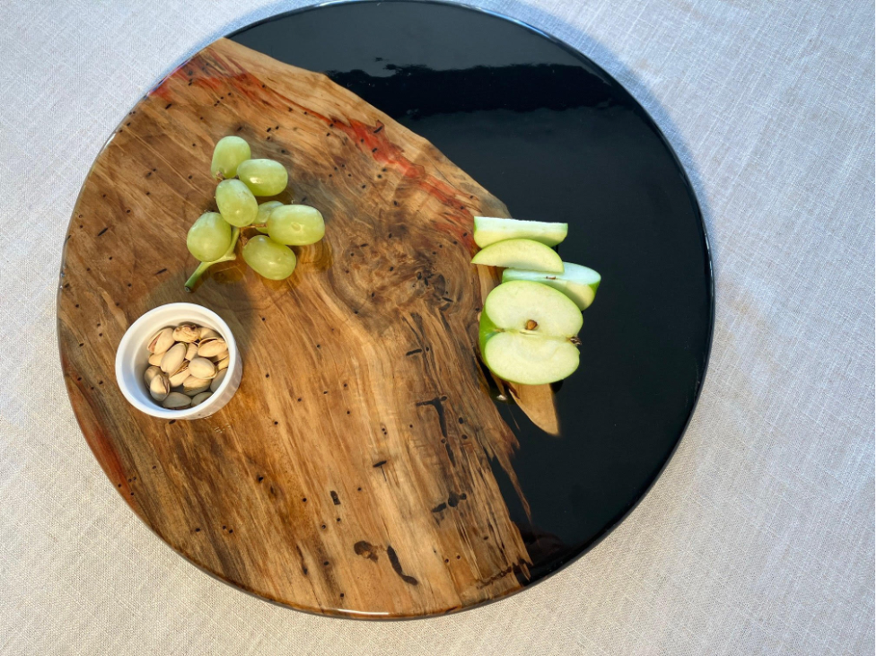 Custom Resin and Wood Lazy Susan image 4