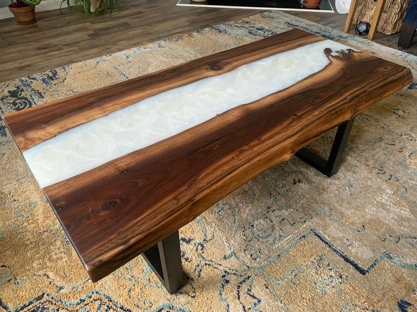 Custom Resin and Wood Coffee Table image 0