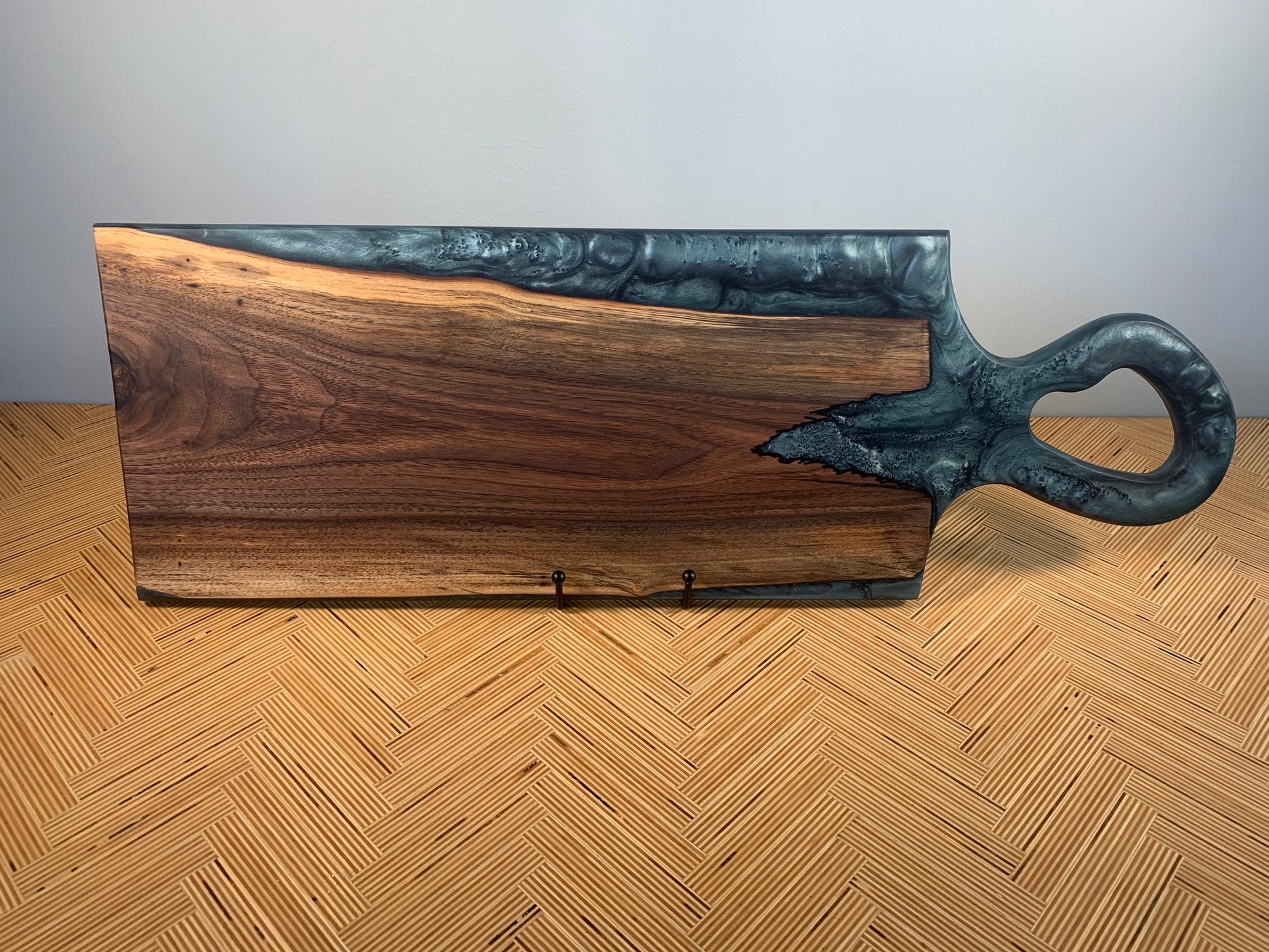 Custom Resin and Wood Long Charcuterie Board image 7